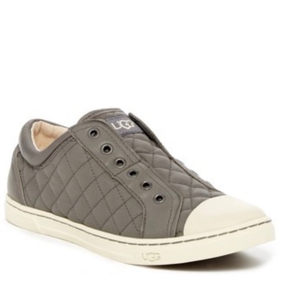 UGG Shoes - UGG | Jemma Quilted Leather Sneakers Gray Size 8.5